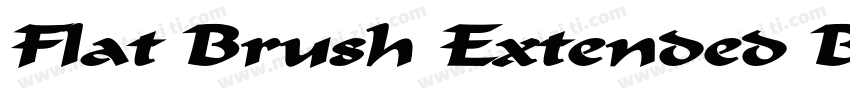 Flat Brush Extended BoldItalic字体转换